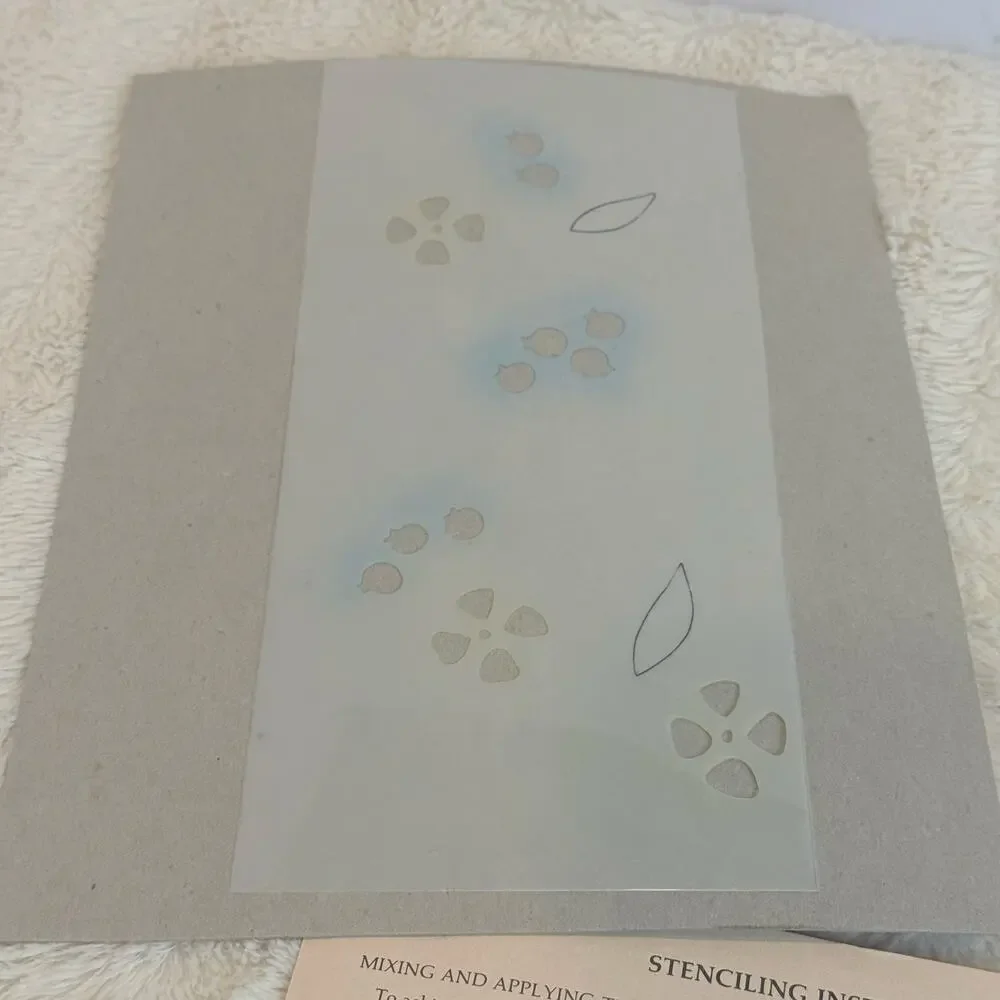 Liberty Design Co Early American Motif Stencils BD-10 Blueberry Border ONLY 4